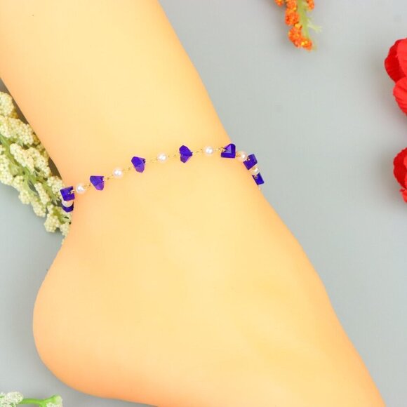 "Handmade Anklet – A Stylish Choice for Women, Thoughtful Gift Idea, EVCH1388 - Picture 10 of 12